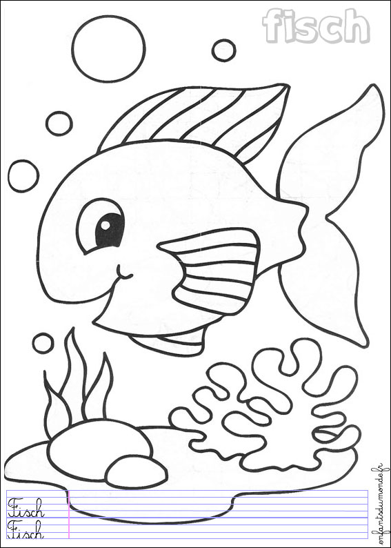 coloriage poisson 2